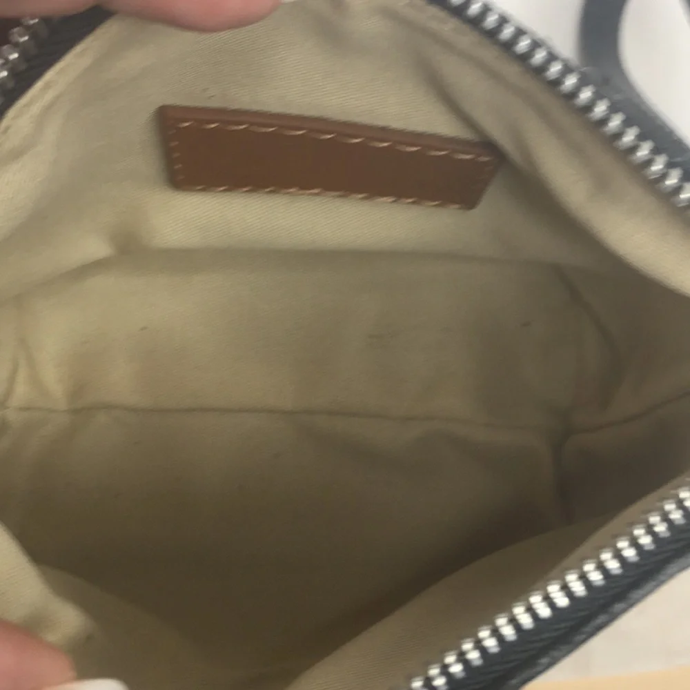 VALENTINA SAFFIANO LEATHER WRISTLET/COSMETICS BAG